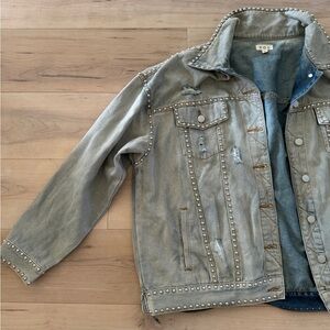 Denim studded oversized jacket, size small, only worn once. VICI dolls